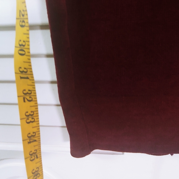 Burgandy Midi Dress - Picture 6 of 9